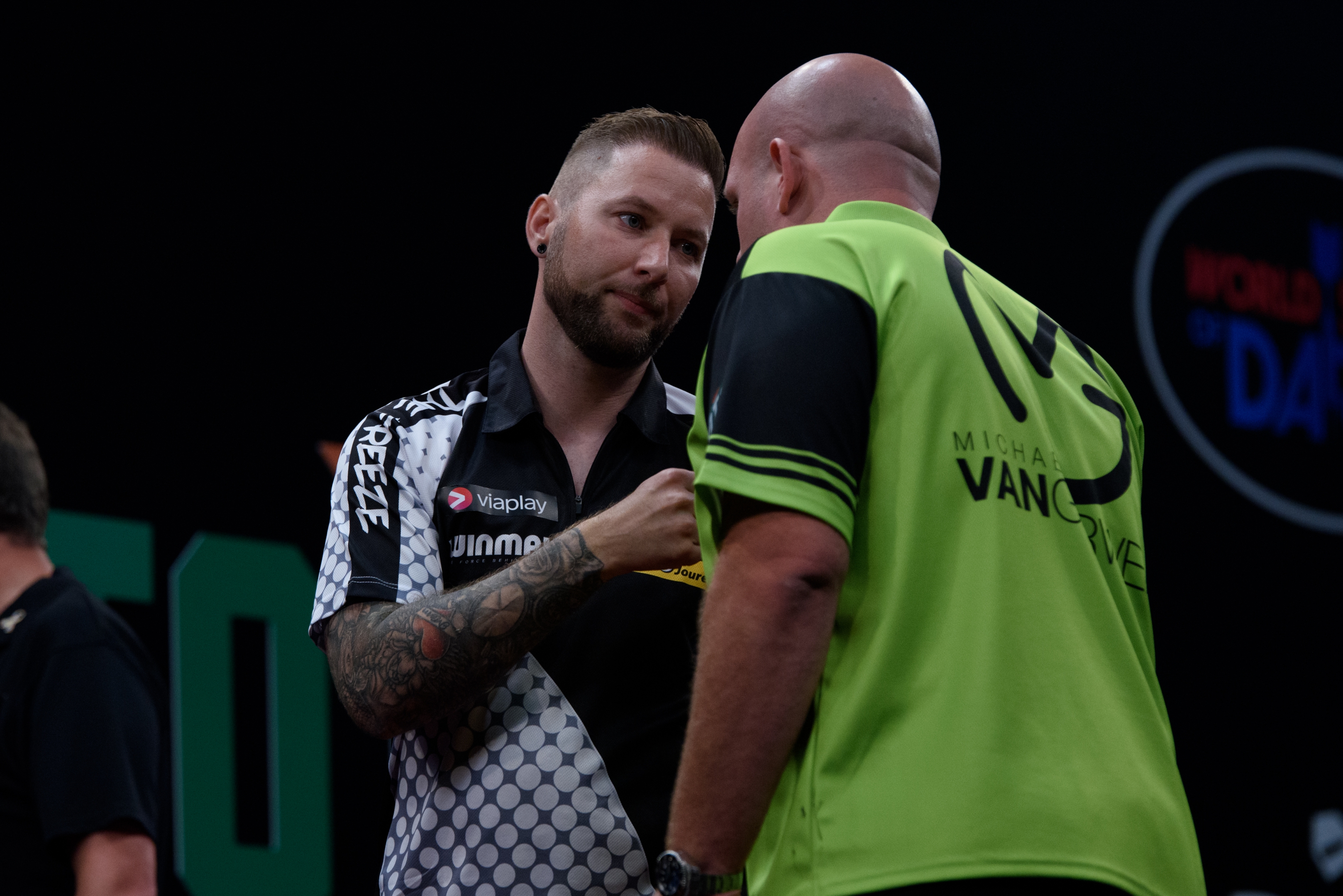 Mike masters. Danny Noppert. Darts Fallon Sherrock. Viaplay Sports.