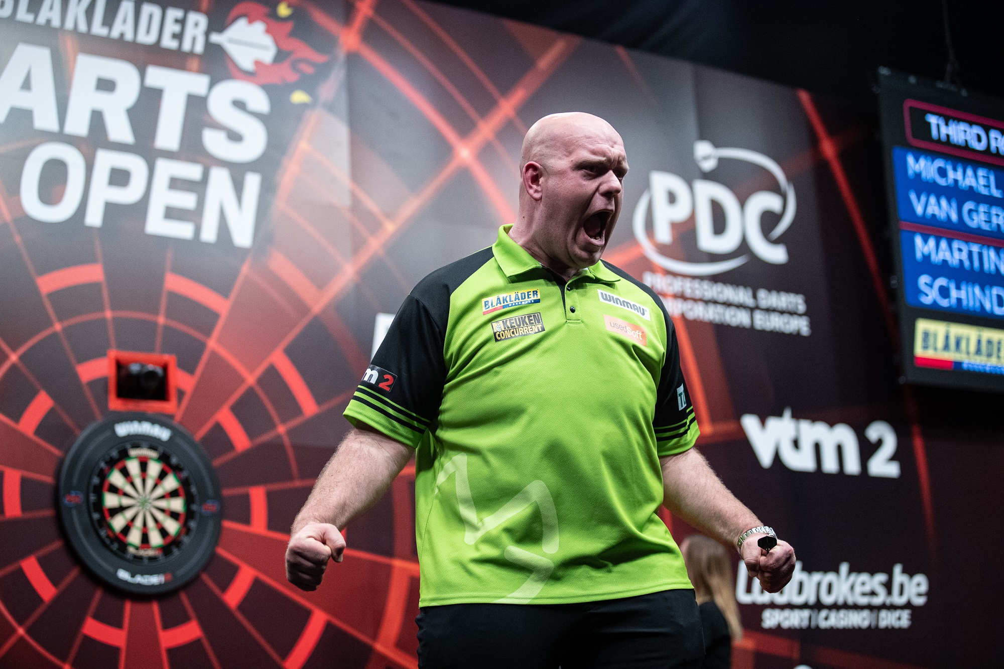 Van Gerwen ends title drought with Blåkläder Belgian Darts Open success