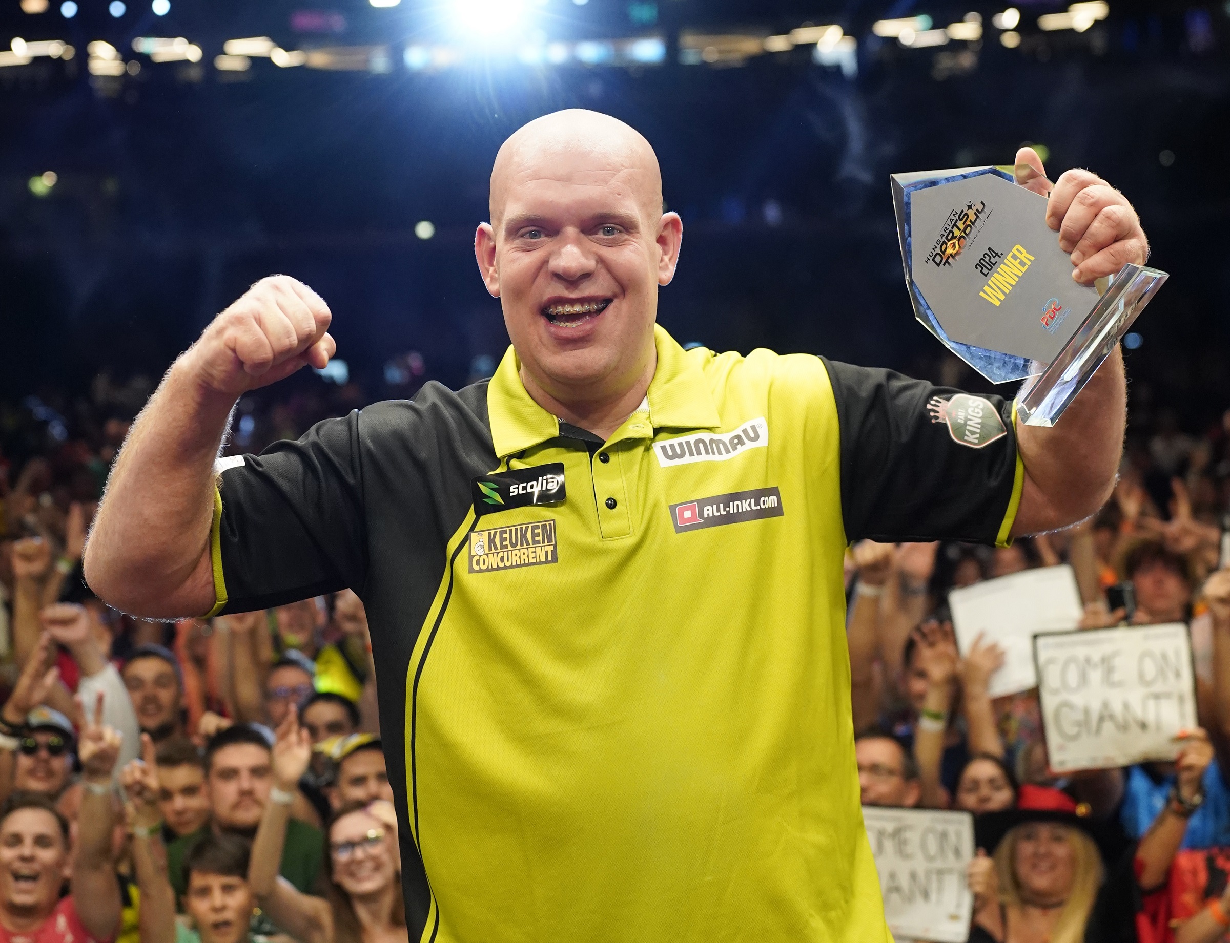 Van Gerwen wins Hungarian Darts Trophy to end European Tour drought PDC