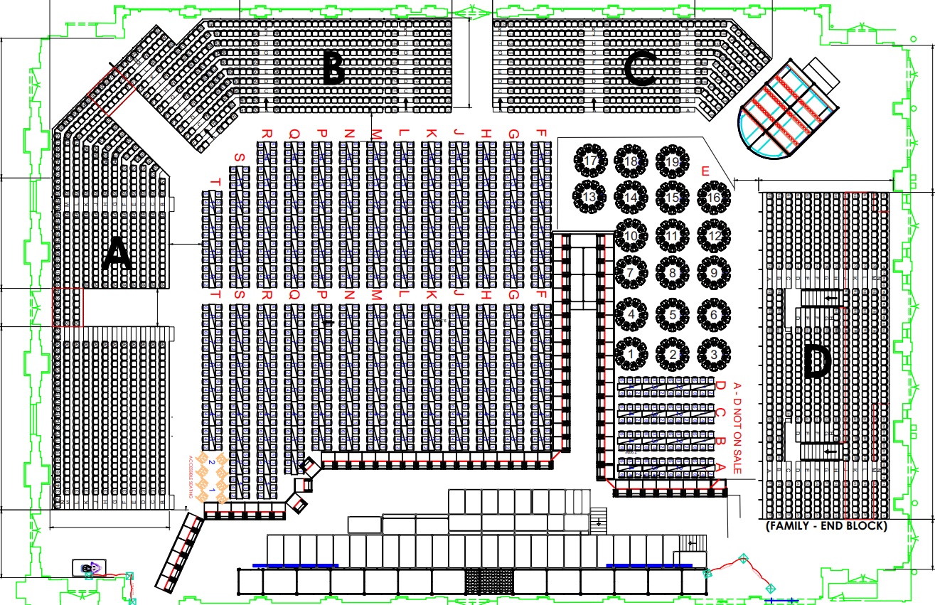 Floor Plan for Cazoo World Darts Championship