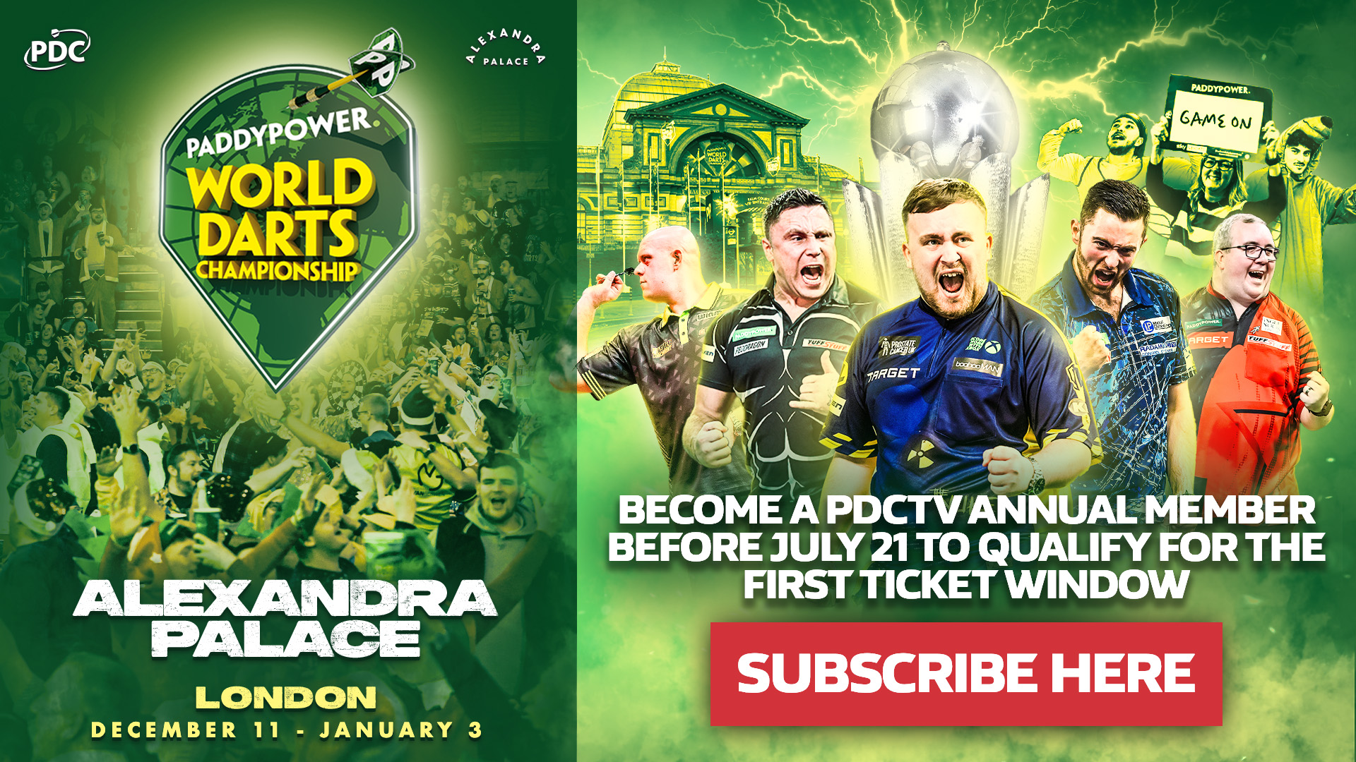 2025/26 Paddy Power World Darts Championship Sign-Up