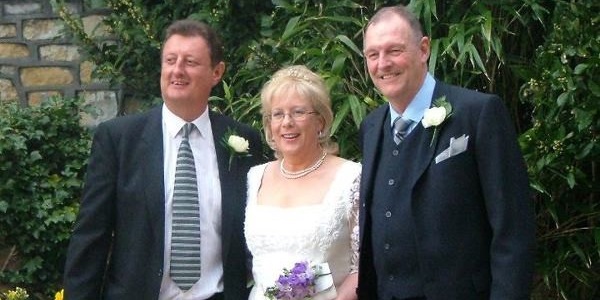 Bob & Sally Anderson with Eric Bristow