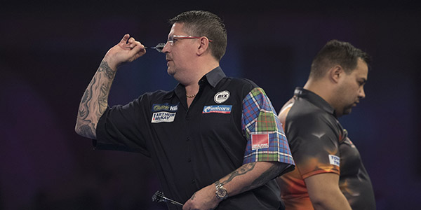 Gary Anderson, Jermaine Wattimena (Lawrence Lustig, PDC)