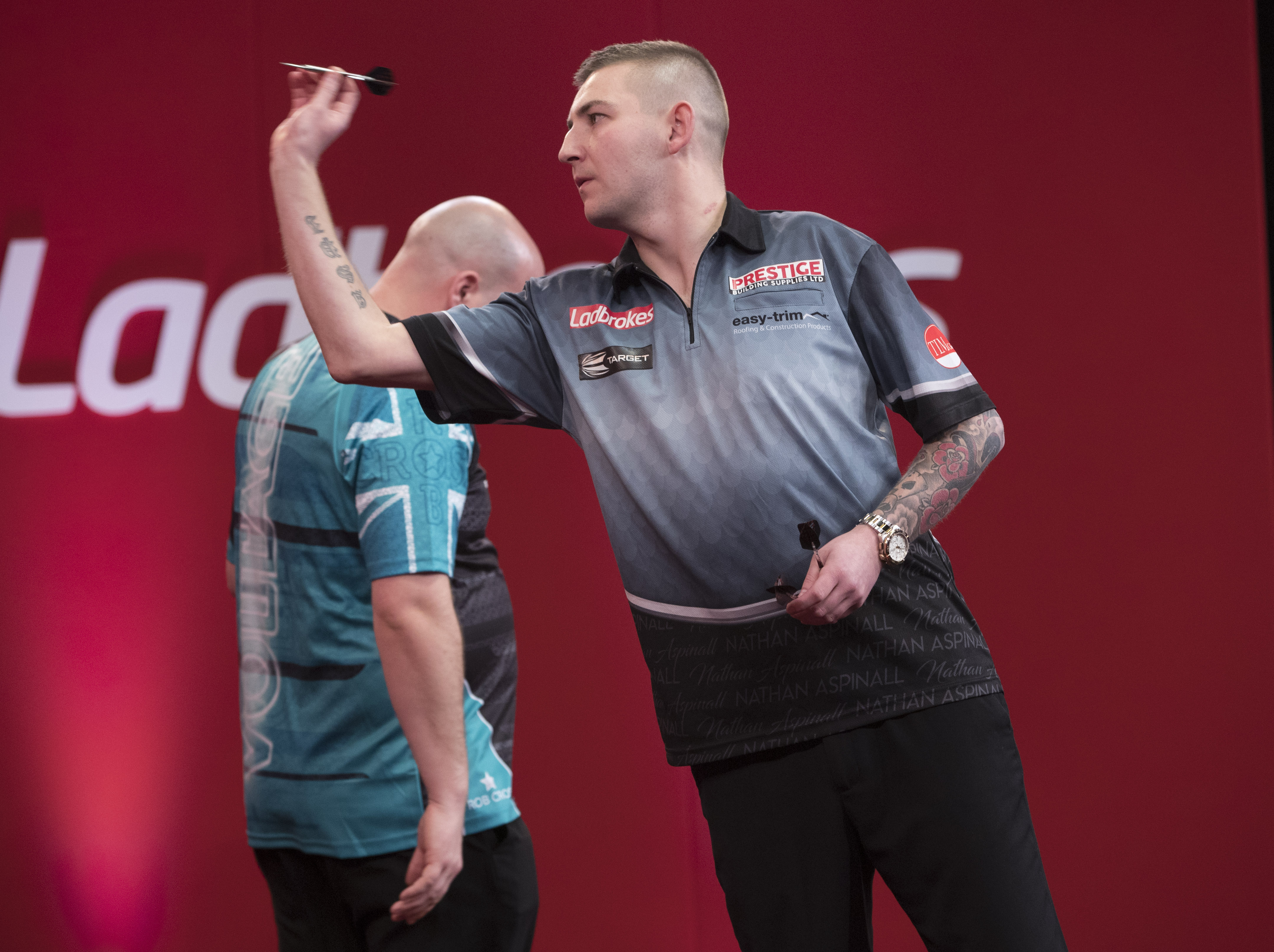 Nathan Aspinall, Rob Cross (Lawrence Lustig, PDC)