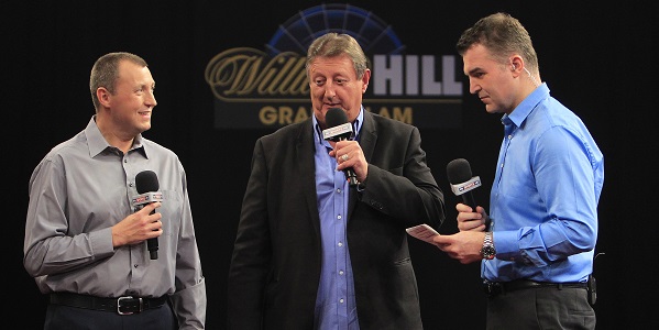 Eric Bristow with Wayne Mardle & Dave Clark