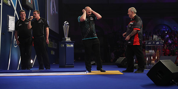 Rob Cross, Phil Taylor (Lawrence Lustig, PDC)