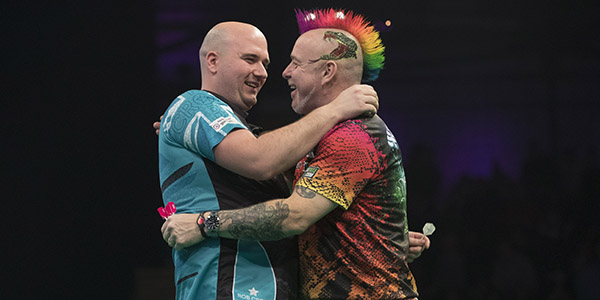 Rob Cross, Peter Wright (Lawrence Lustig, PDC)