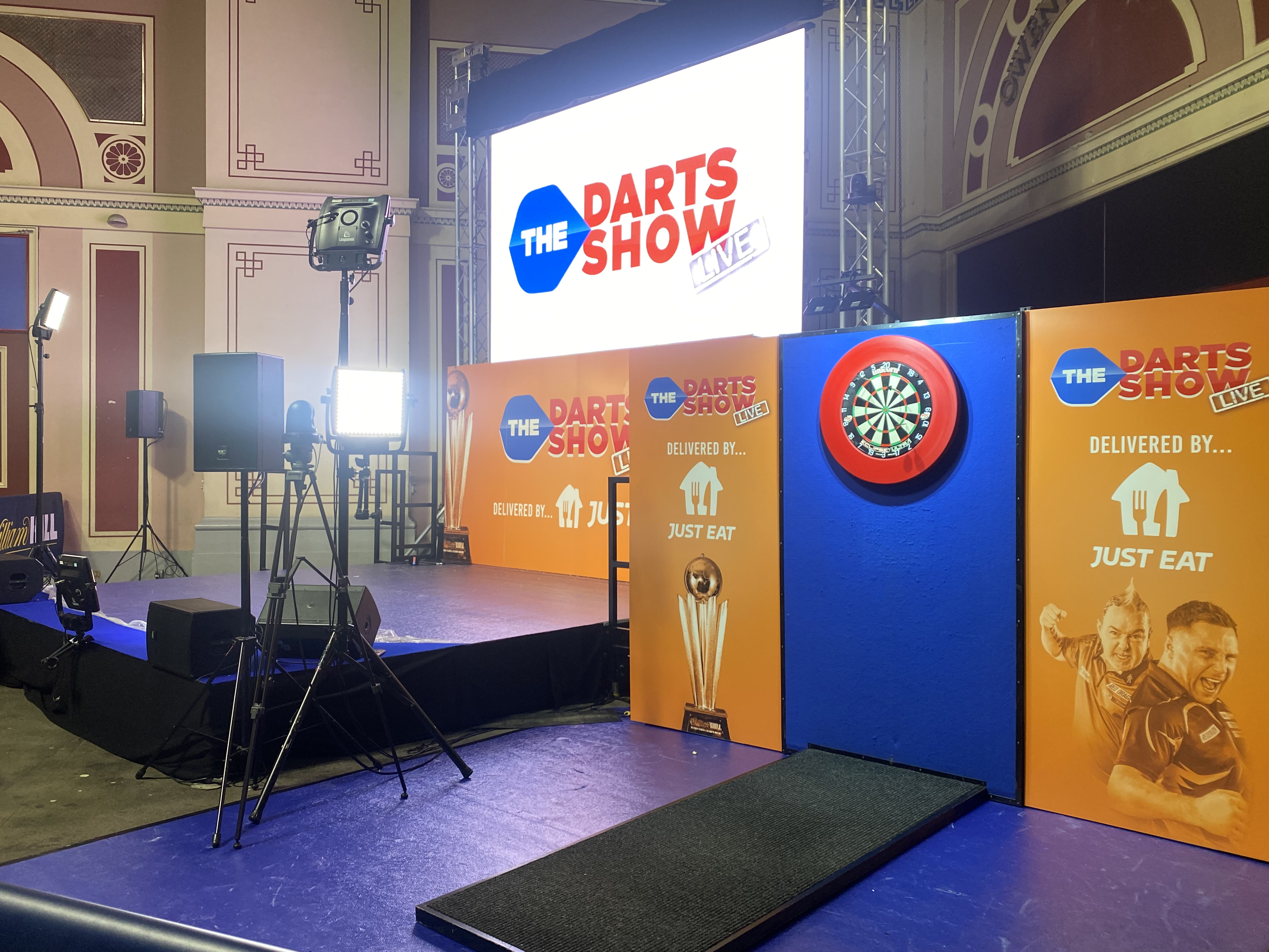 The Darts Show Live stage