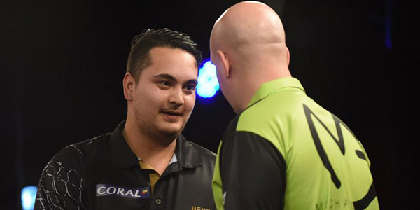 Jeffrey de Zwaan, Michael van Gerwen (Lawrence Lustig, PDC)