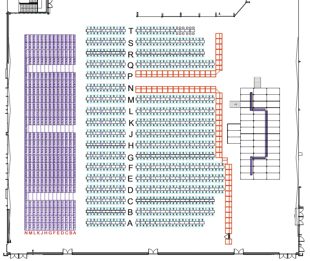 Ladbrokes Masters Seating Plan