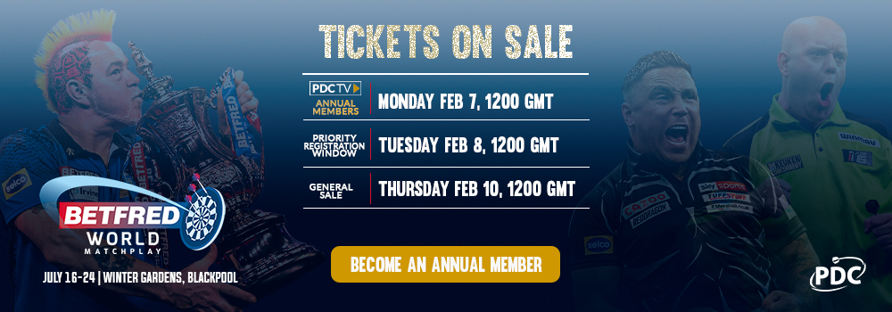 World Matchplay tickets Window One