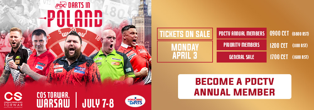 Poland Darts Masters tickets Window One