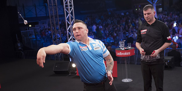 Gerwyn Price, Krzysztof Ratajski (Lawrence Lustig, PDC)