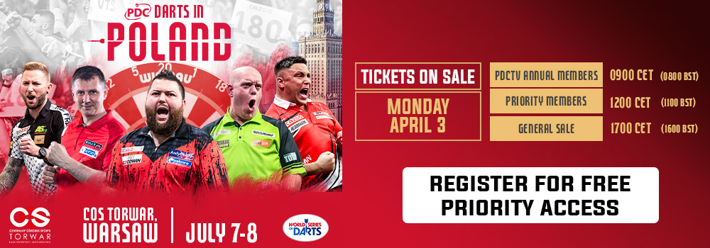 Poland Darts Masters tickets Window Two