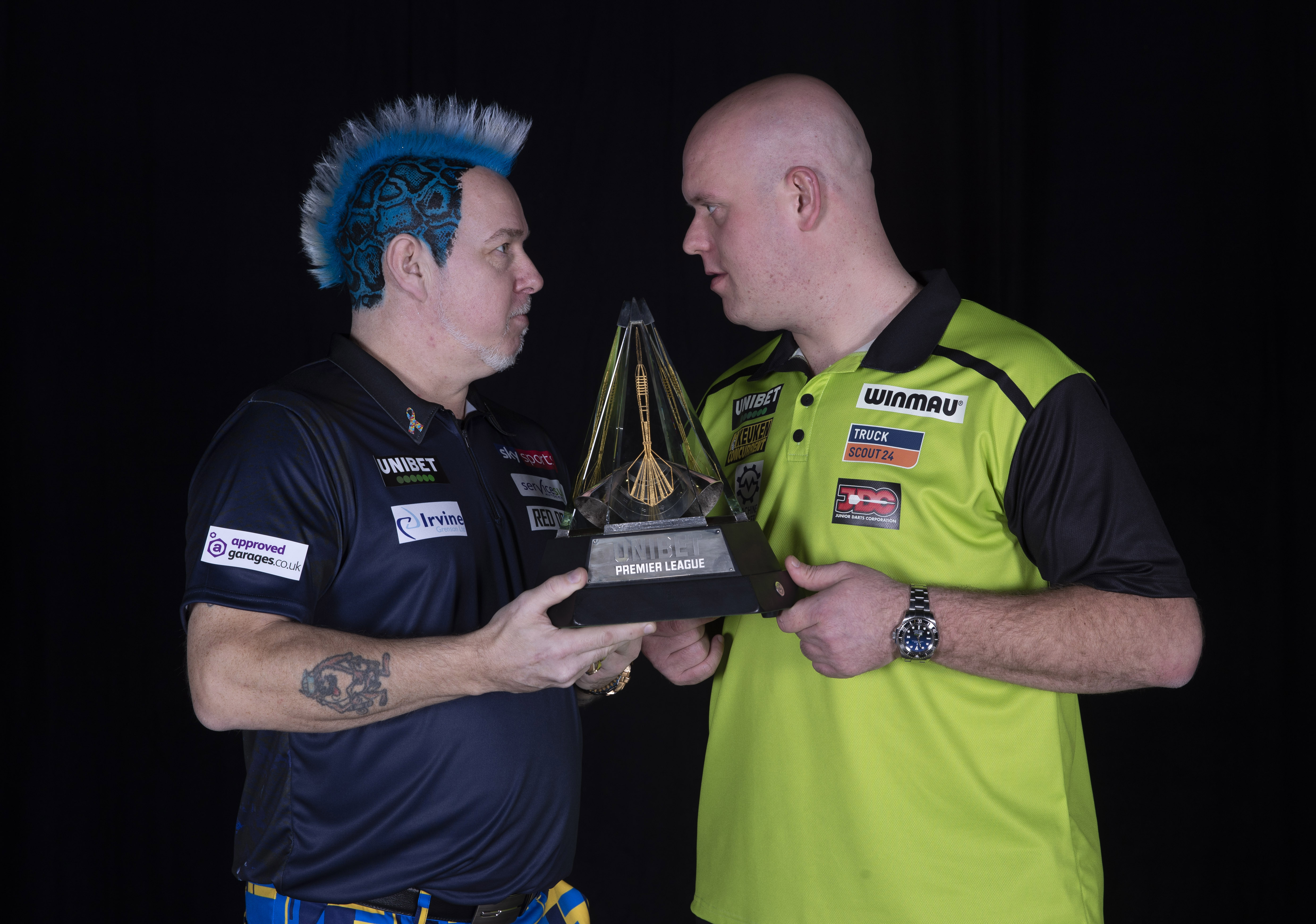 Peter Wright, Michael van Gerwen (Lawrence Lustig, PDC)