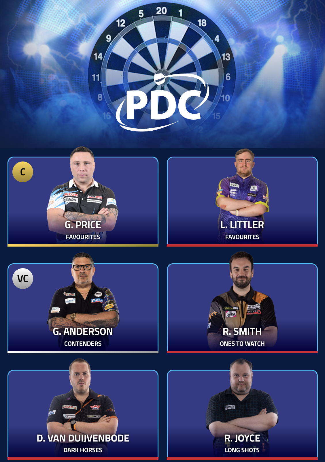 Dan Dawson - PDC Fantasy Darts Team