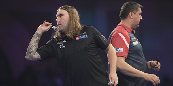 Ryan Searle, Mensur Suljovic (Lawrence Lustig, PDC)