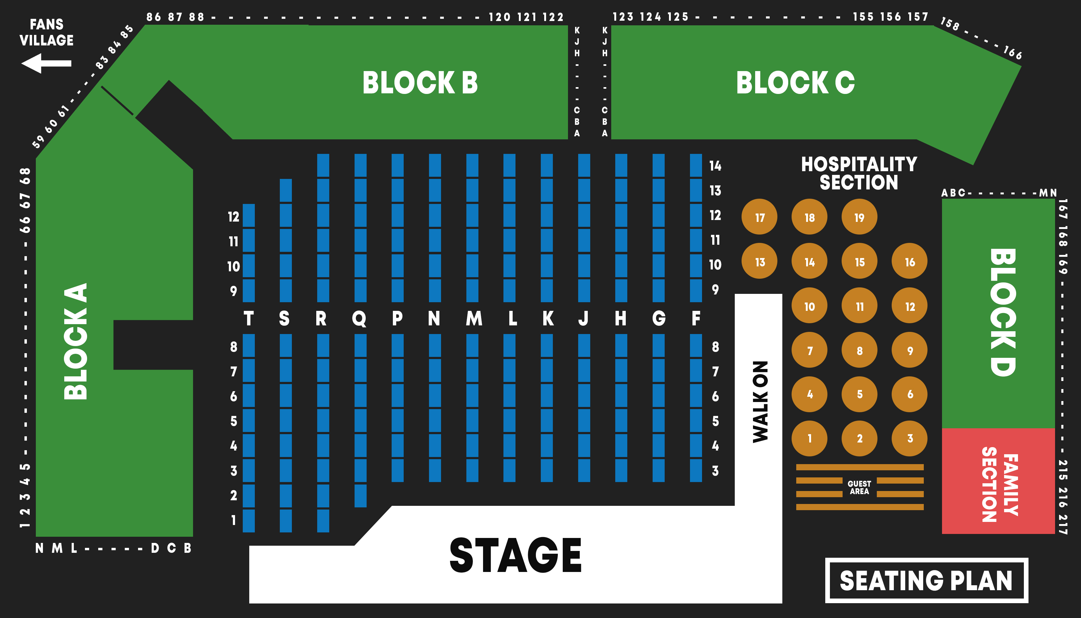 Cazoo World Darts Championship Floor Plan