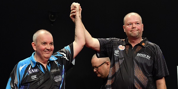 Phil Taylor & Raymond van Barneveld - Auckland Darts Masters, presented by TAB & Burger King (Photosport, PDC)