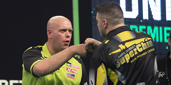 Michael van Gerwen, Daryl Gurney (Lawrence Lustig, PDC)