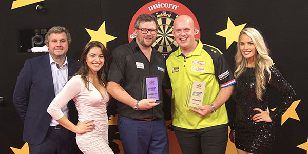 Michael van Gerwen, James Wade (Kais Bodensieck, PDC Europe)