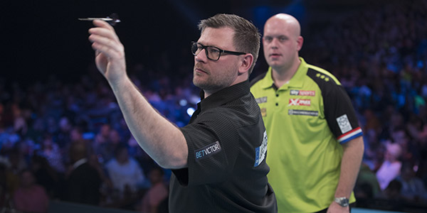 James Wade, Michael van Gerwen (Lawrence Lustig, PDC)