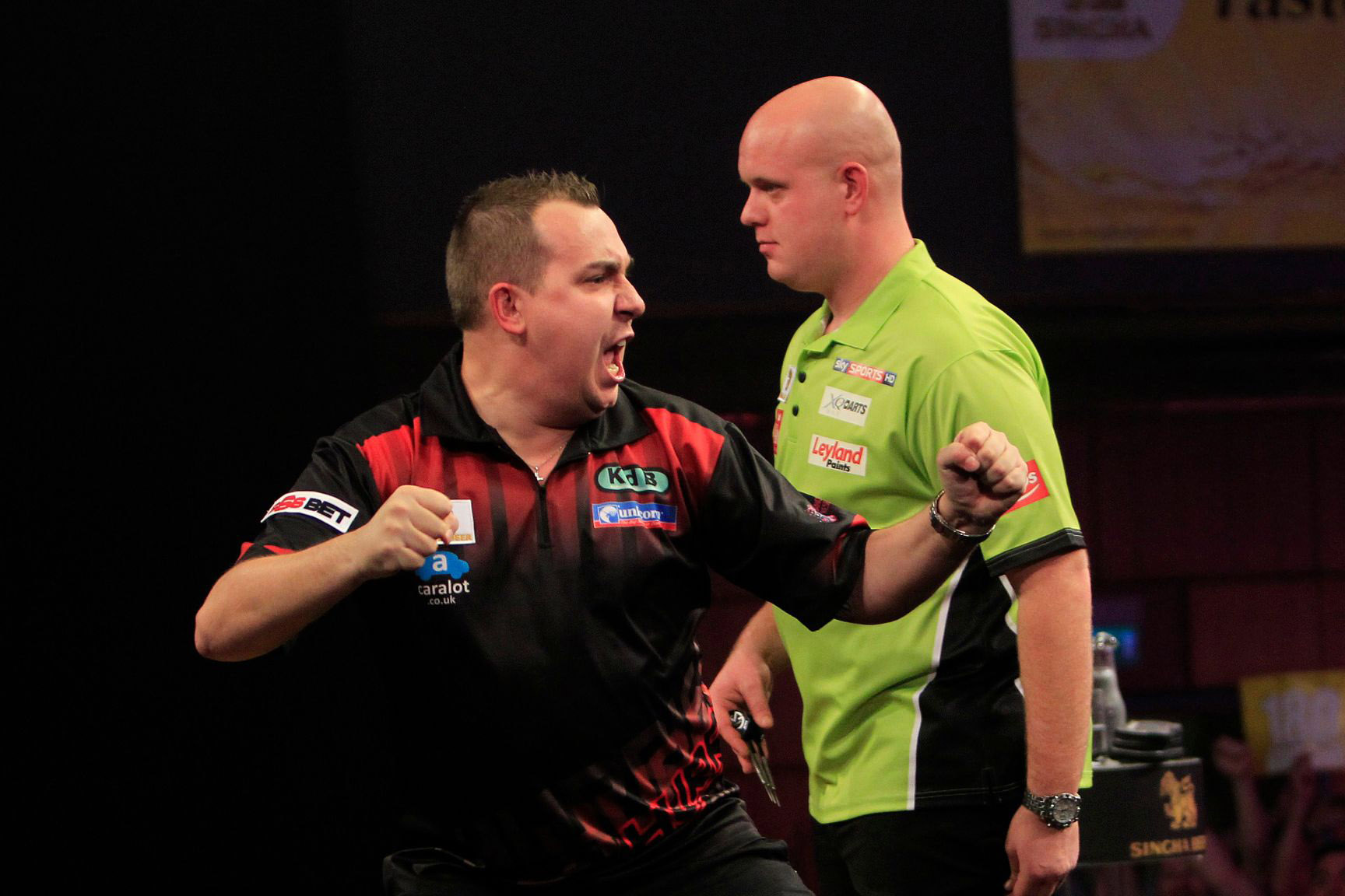 Kim Huybrechts, Michael van Gerwen (Lawrence Lustig, PDC)