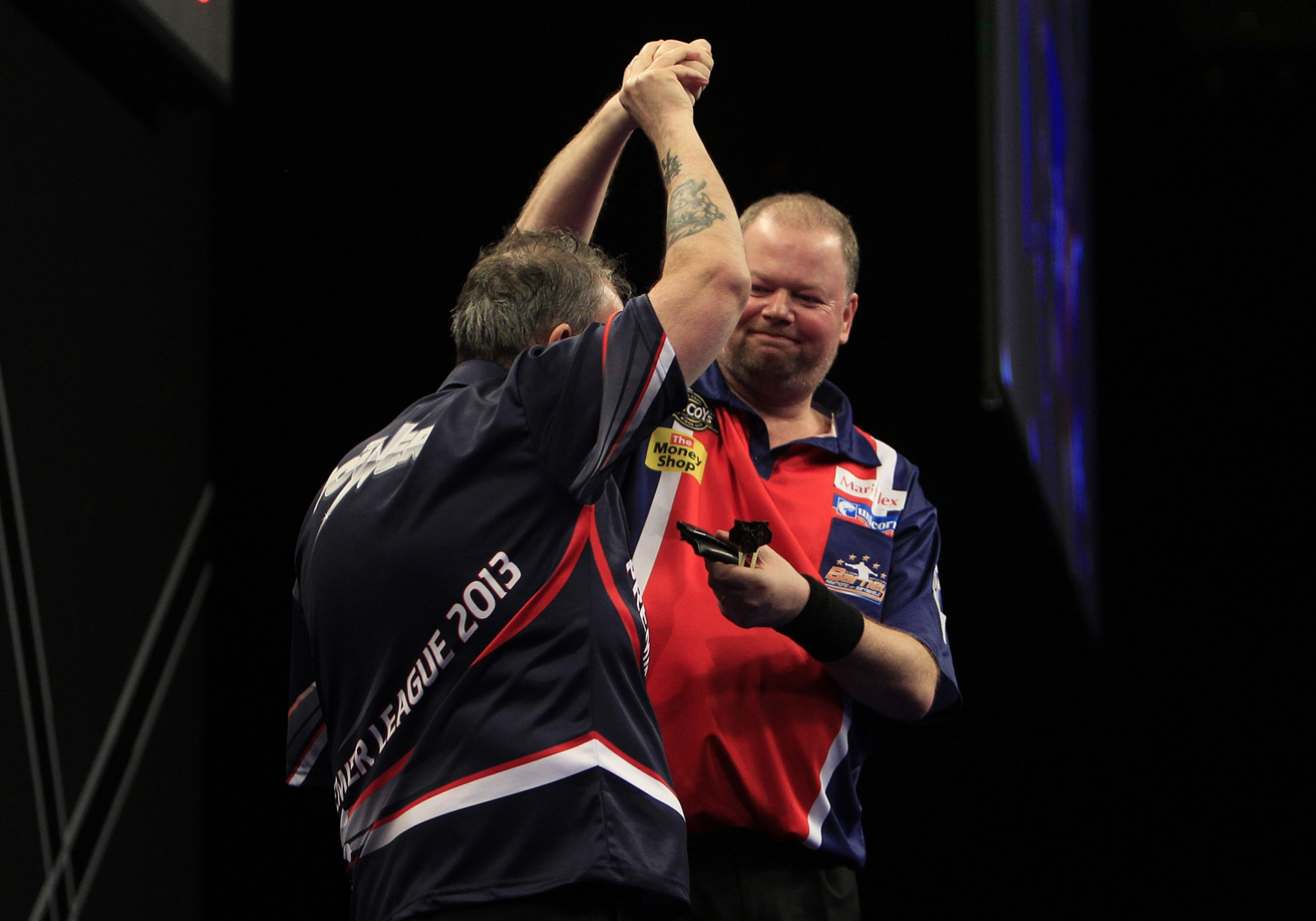 2013 - Barney is defeated by great rival Phil Taylor in the semi-finals