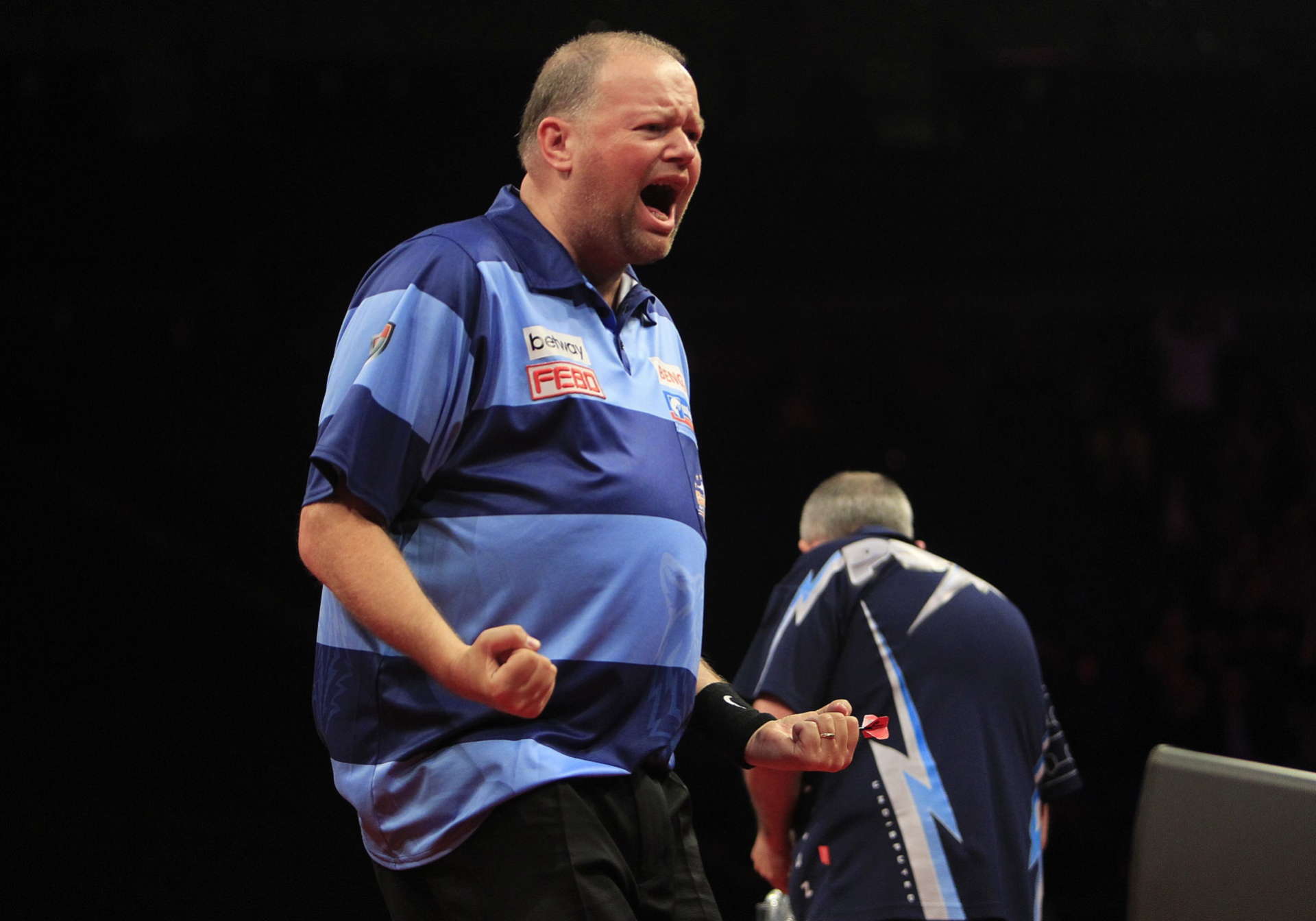 2014 - Barney finally enjoys a semi-final win, against Phil Taylor