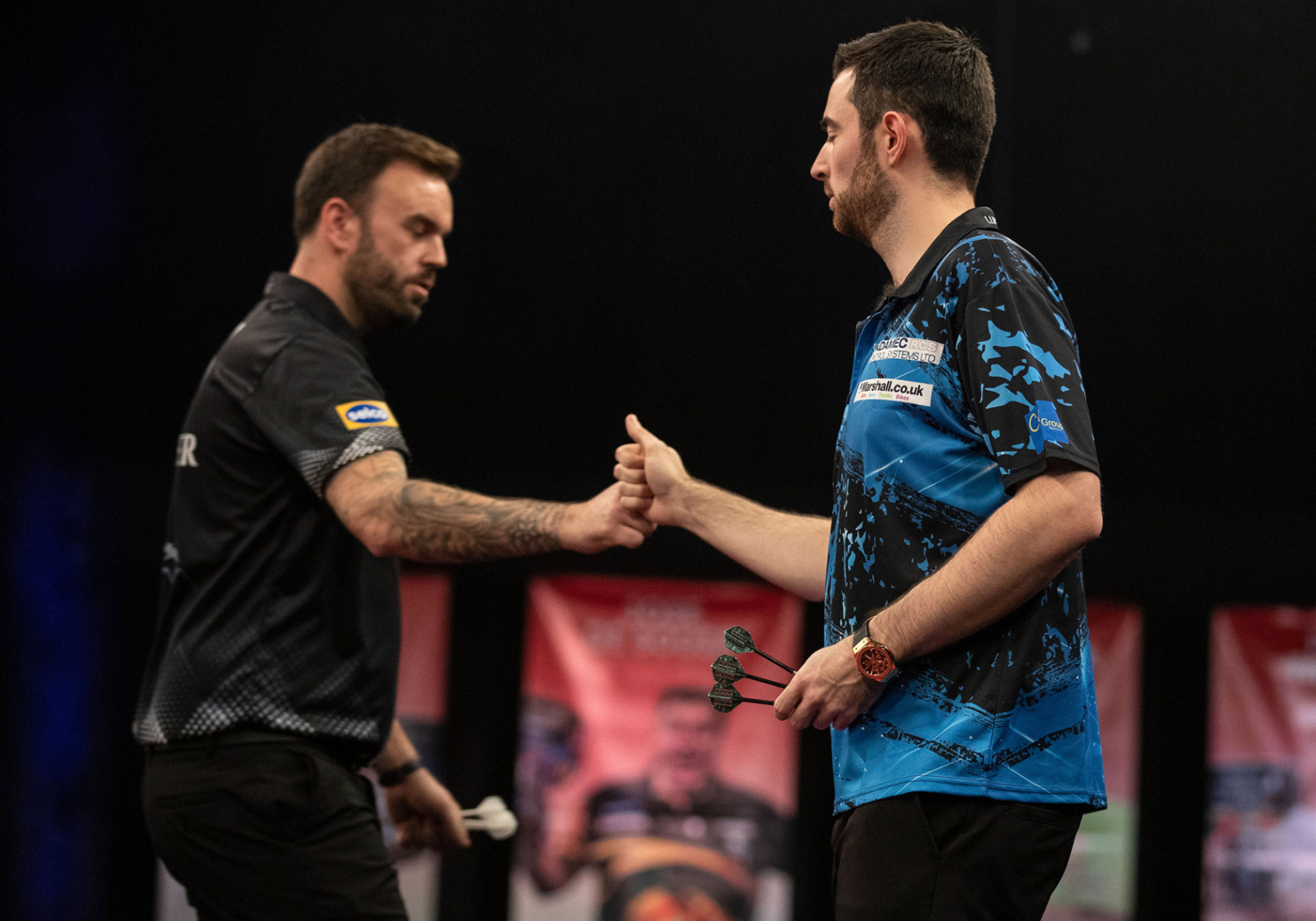Luke Humphries & Ross Smith (Taylor Lanning/PDC)