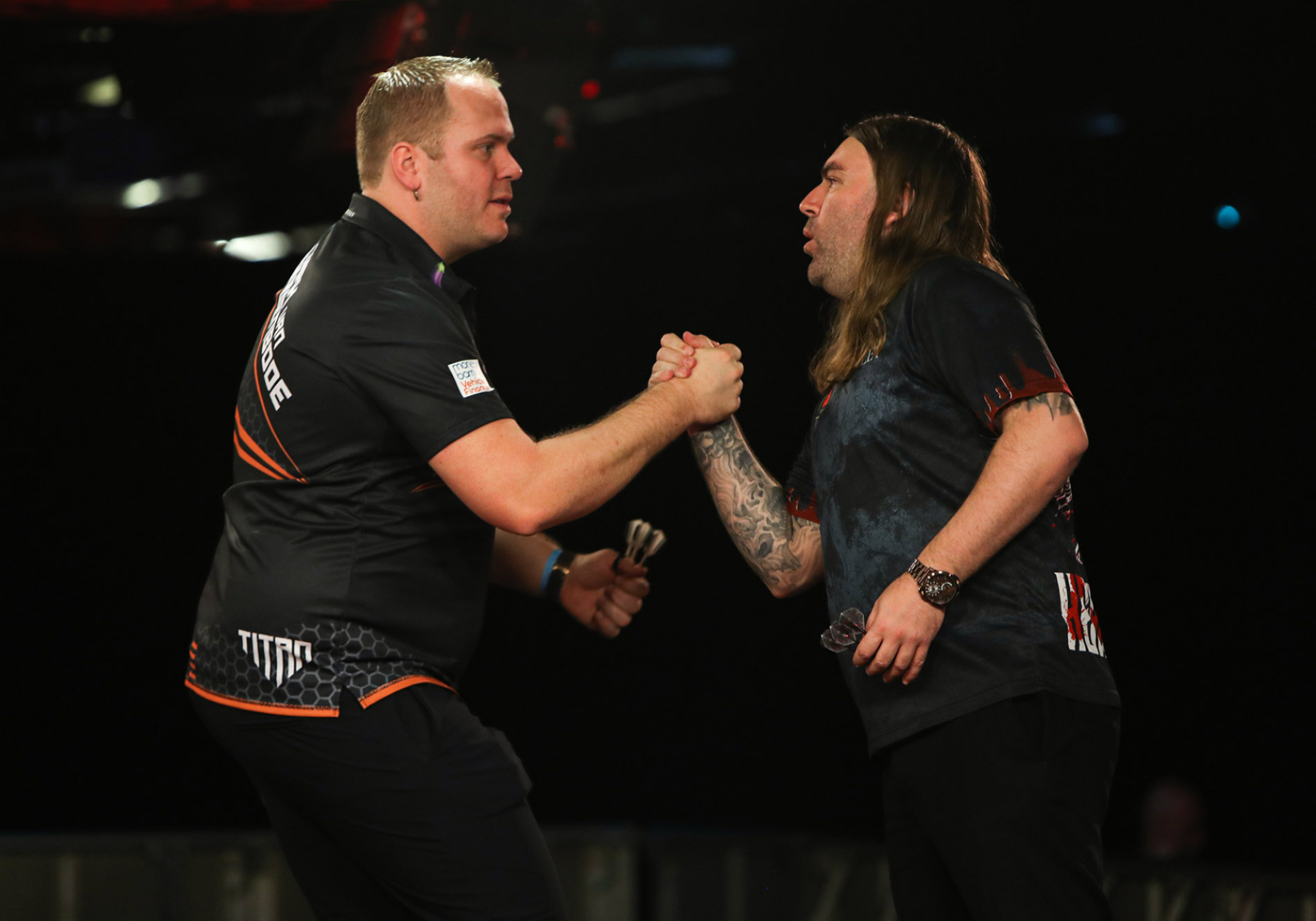 Dirk van Duijvenbode & Ryan Searle (Kieran Cleeves/PDC)