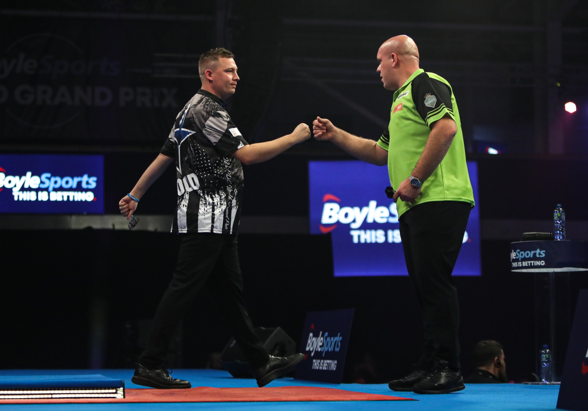 Michael van Gerwen & Chris Dobey (Kieran Cleeves/PDC)