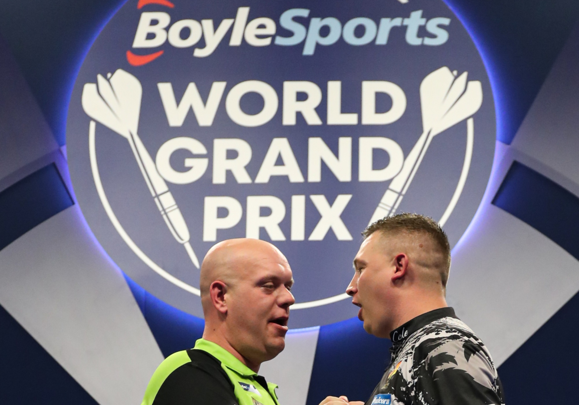 Michael van Gerwen & Chris Dobey (Kieran Cleeves/PDC)