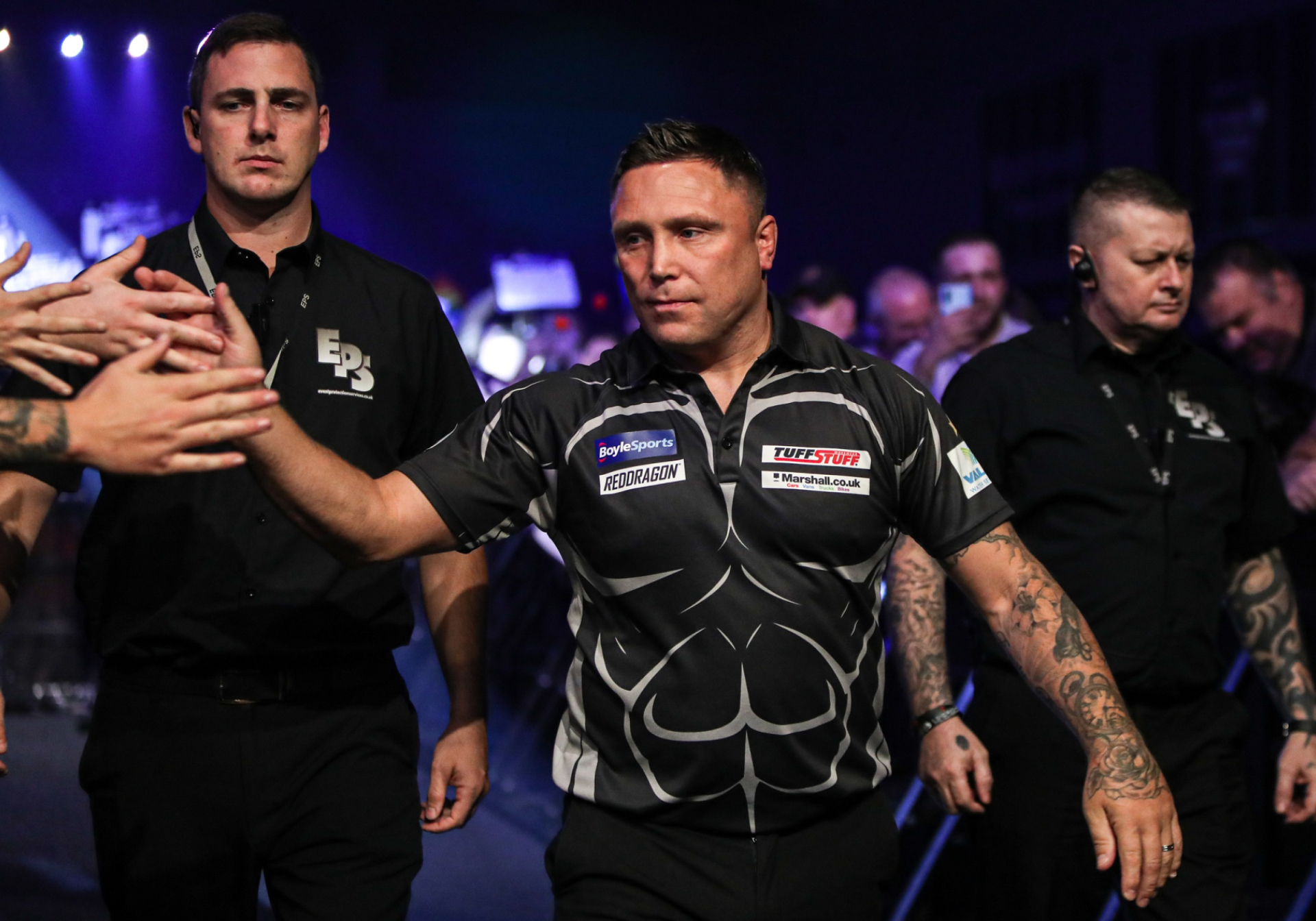 Gerwyn Price v Madars Razma (Kieran Cleeves/PDC)