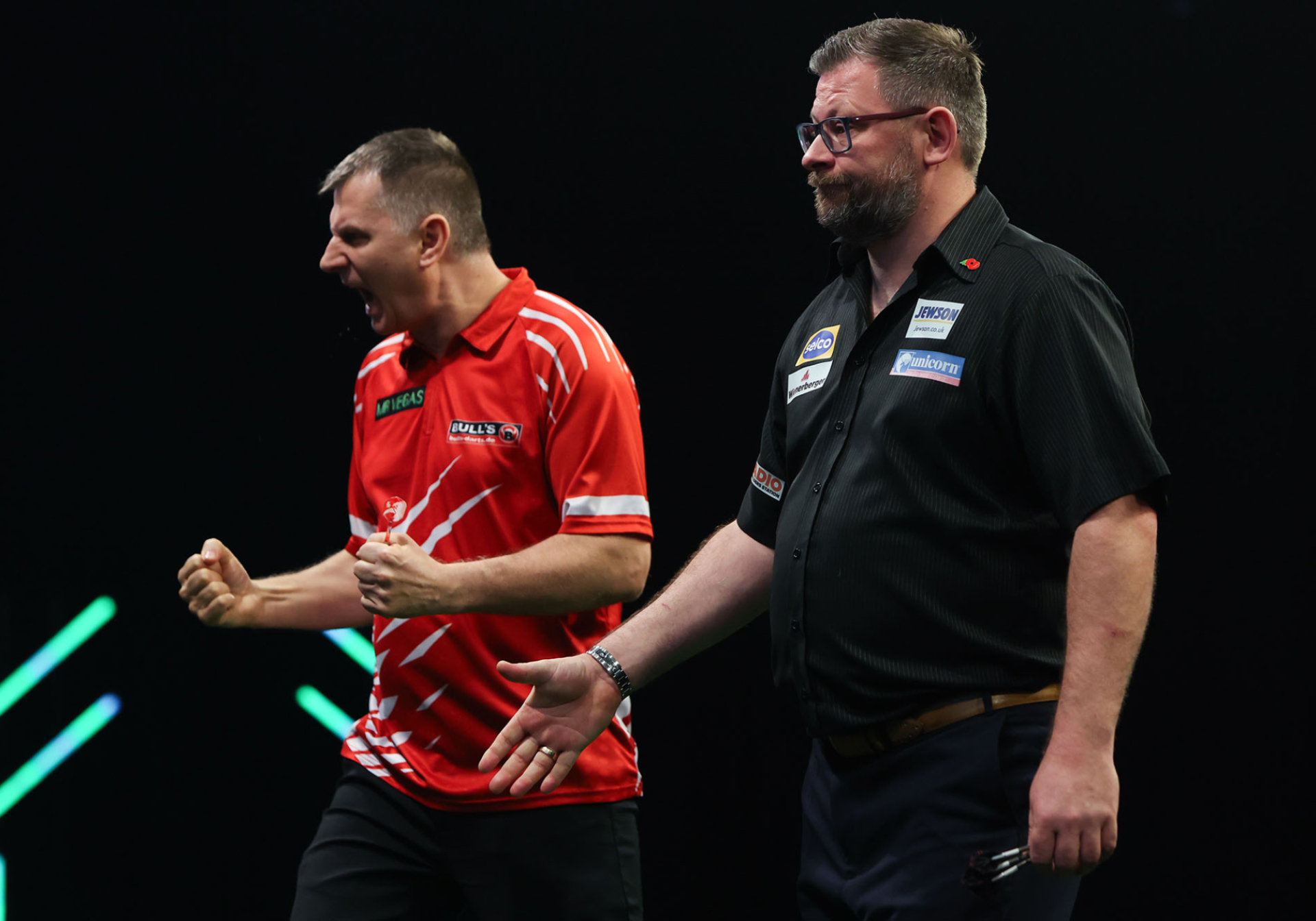 Krzysztof Ratajski & James Wade (Kieran Cleeves/PDC)