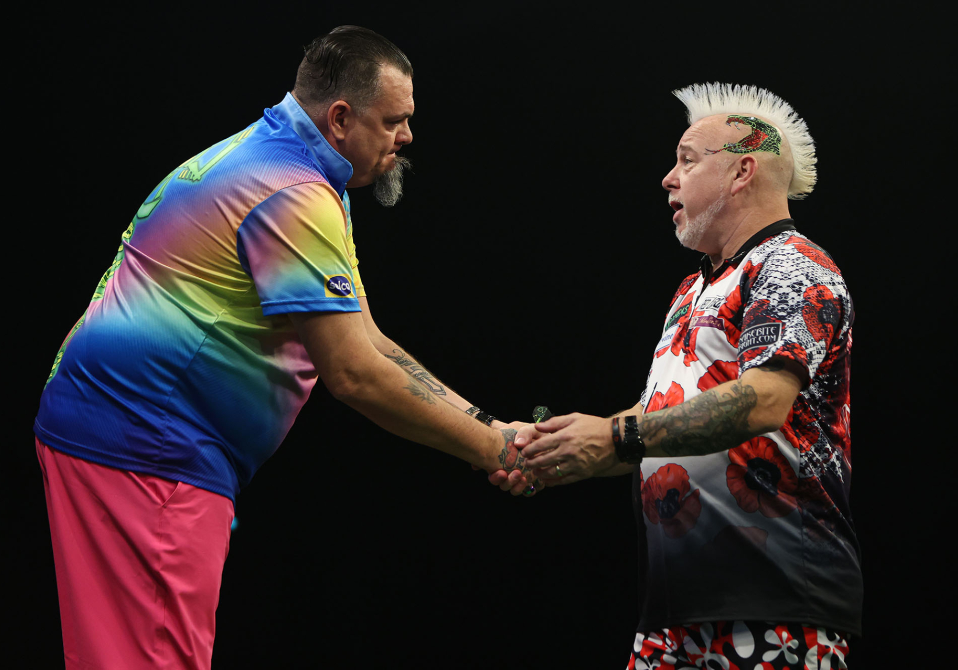 Stowe Buntz & Peter Wright (Kieran Cleeves/PDC)