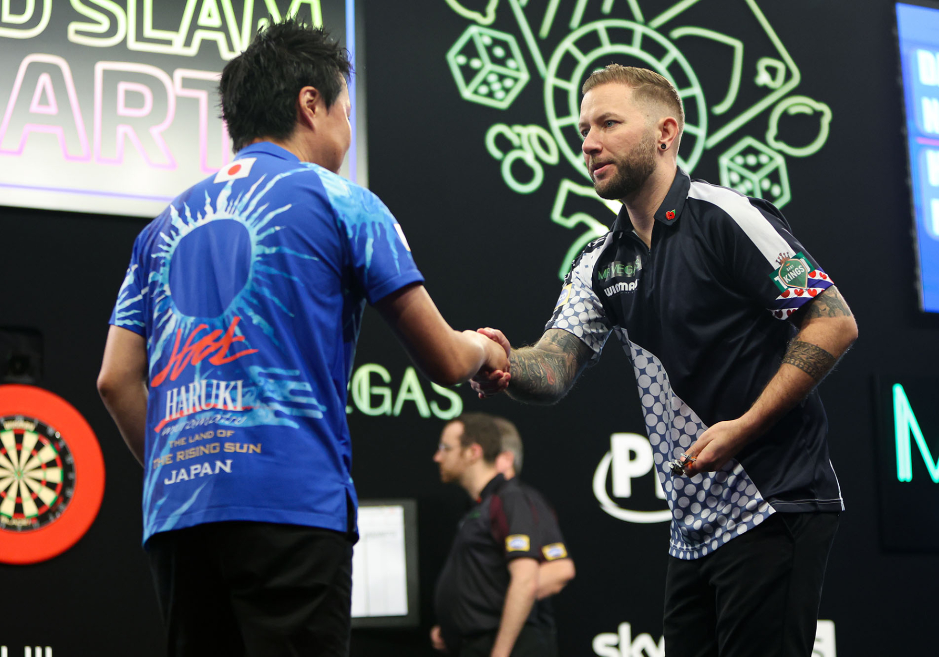 Danny Noppert & Haruki Muramatsu (Kieran Cleeves/PDC)