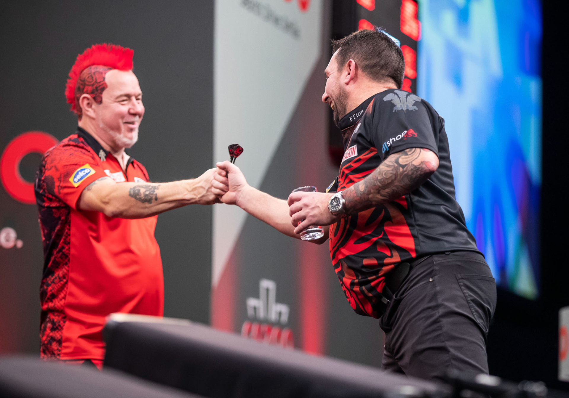 Peter Wright & Jonny Clayton (Taylor Lanning/PDC)