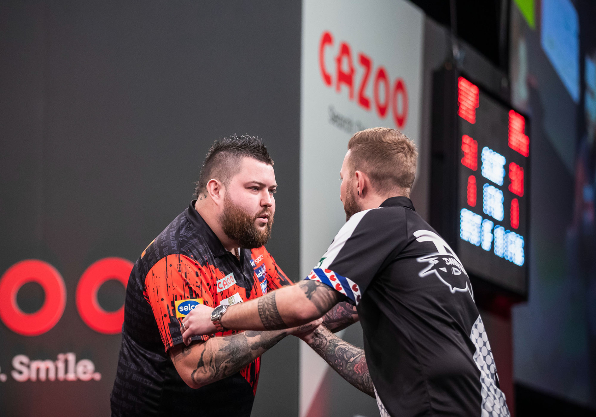 Michael Smith & Danny Noppert (Taylor Lanning/PDC)