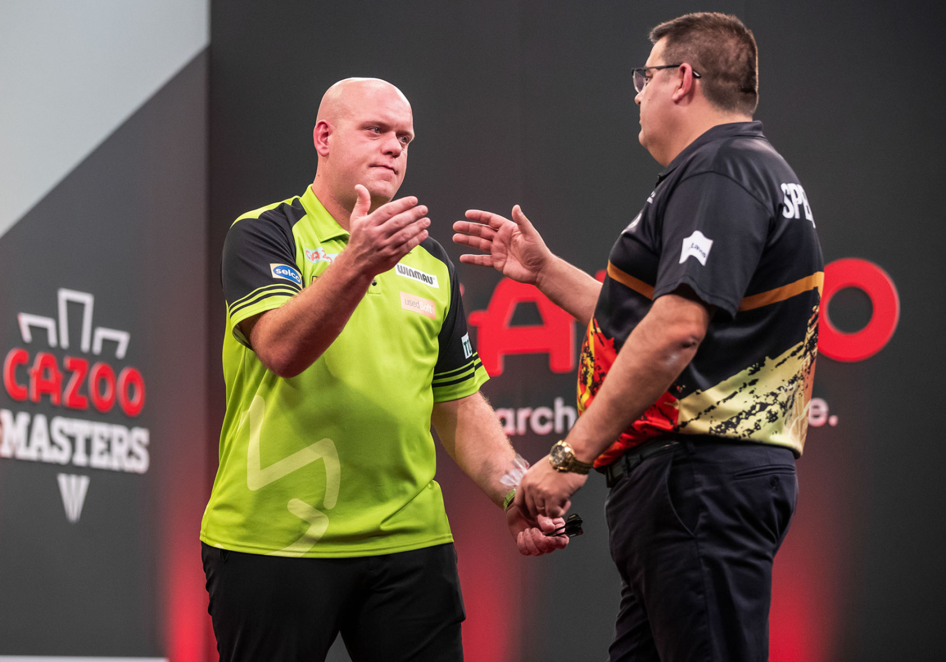 Van Gerwen & De Sousa (Taylor Lanning/PDC)