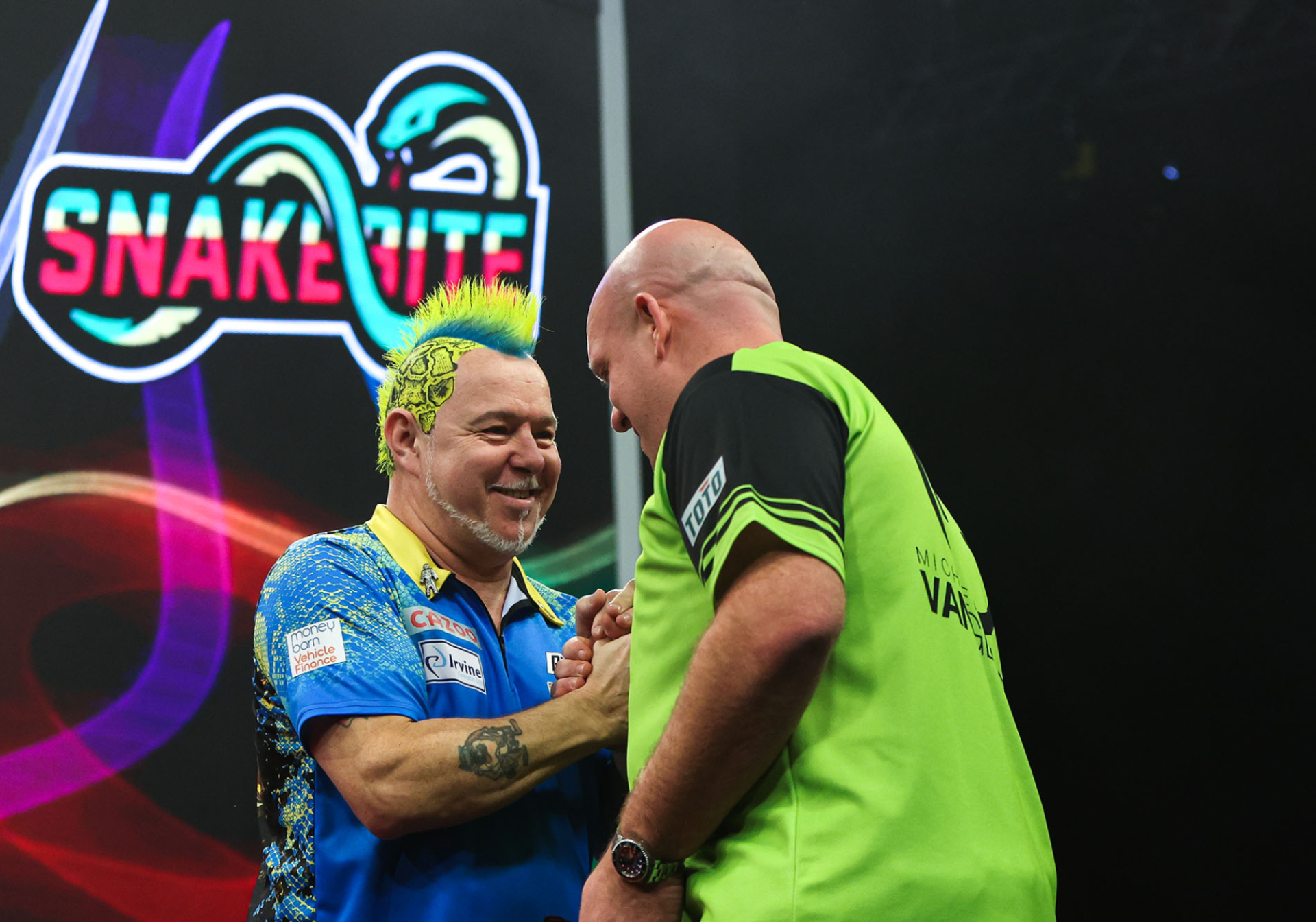 Peter Wright & Michael van Gerwen (Kieran Cleeves/PDC)