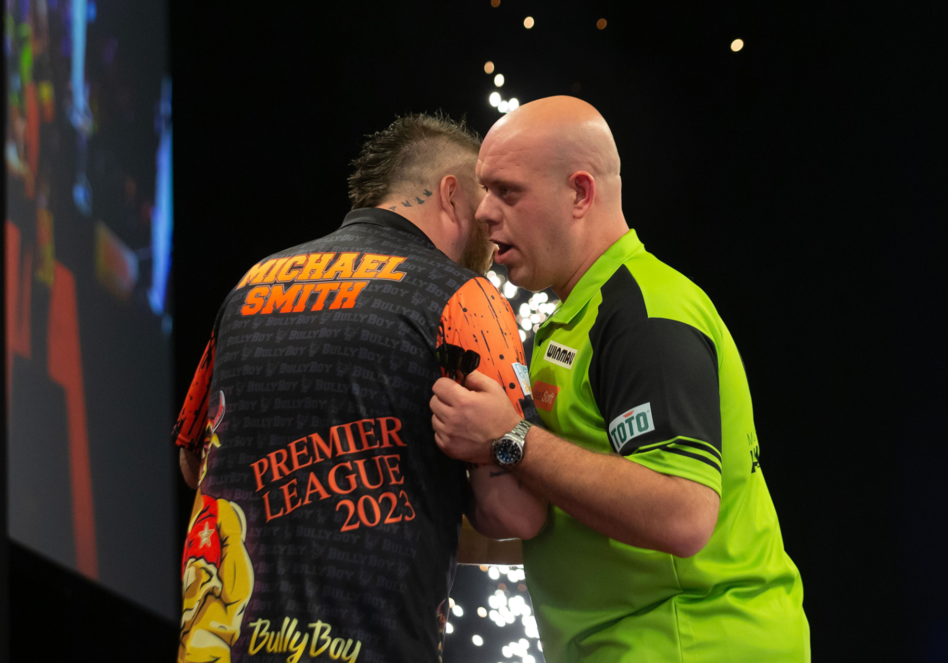 Michael Smith & Michael van Gerwen (Simon O'Connor/PDC)