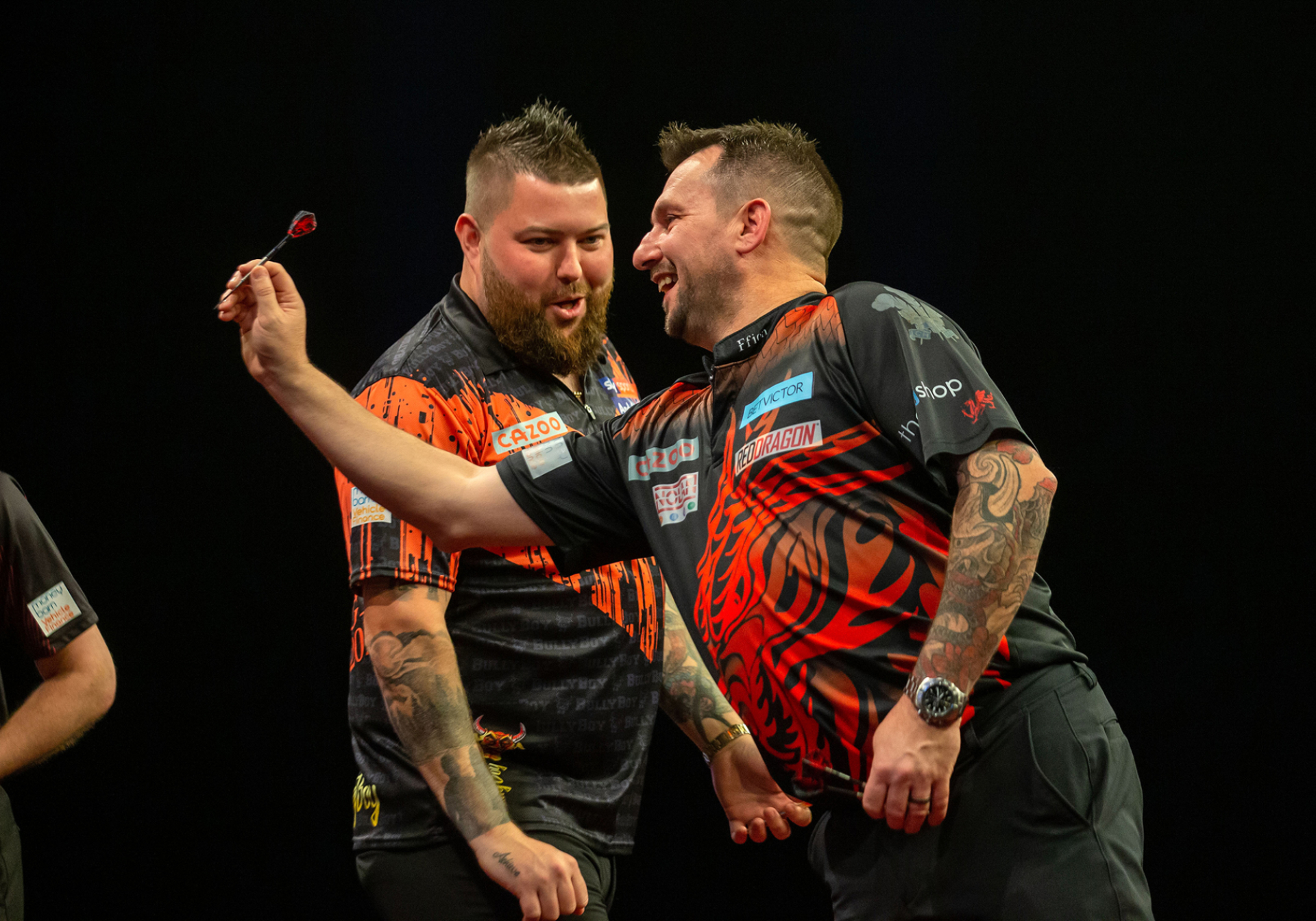 Smith & Jonny Clayton (Simon O'Connor/PDC)