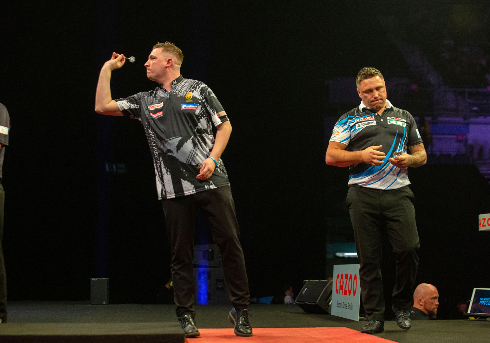 Chris Dobey & Price (Simon O'Connor/PDC)