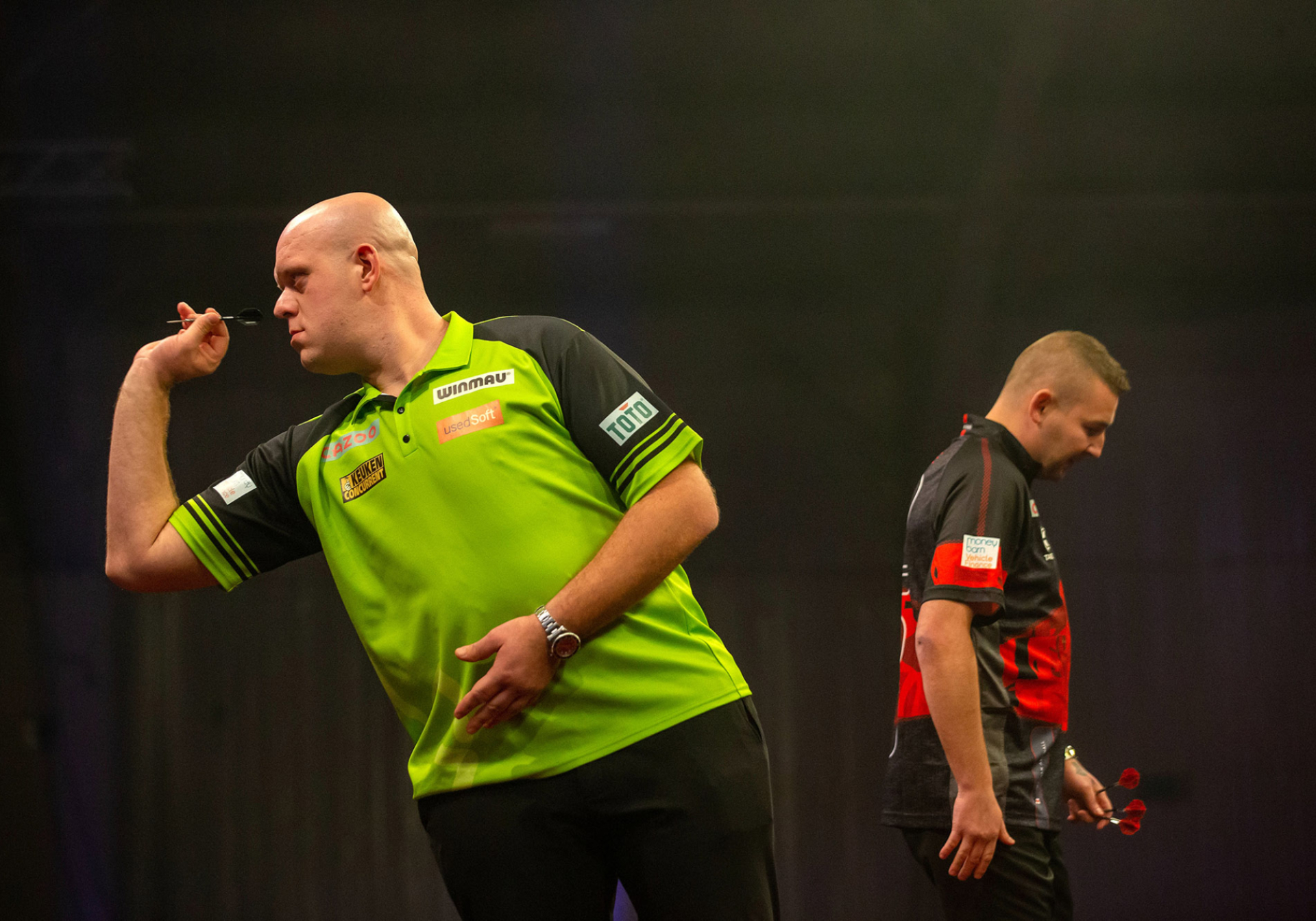 Van Gerwen & Aspinall (Simon O'Connor/PDC)