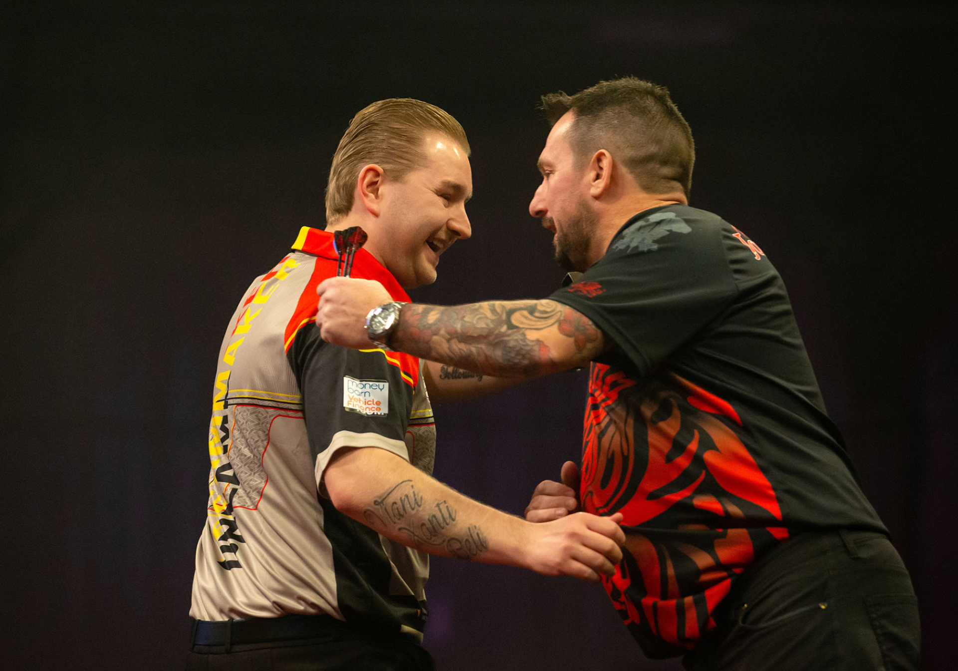 Van den Bergh & Clayton (Simon O'Connor/PDC)