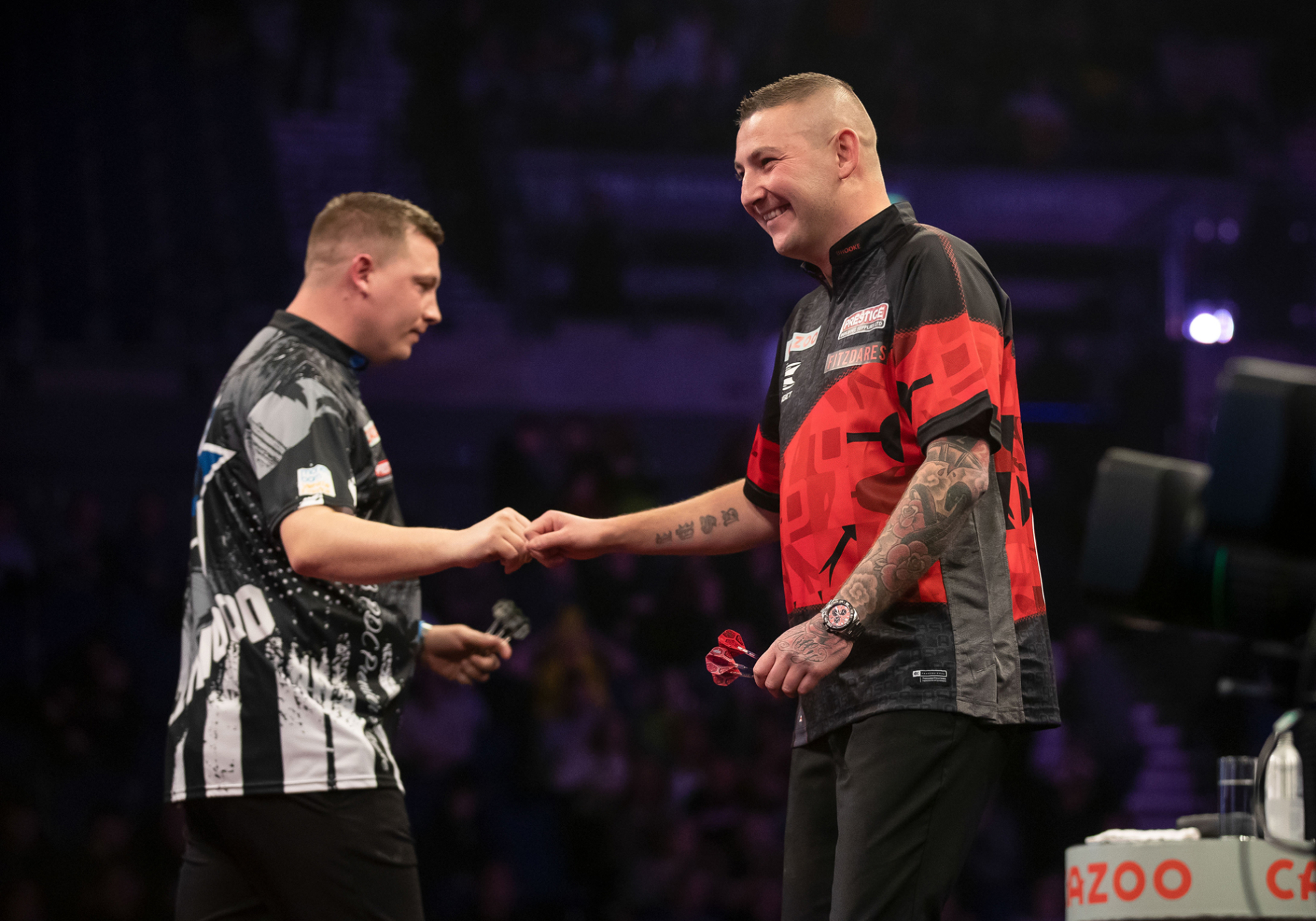 Nathan Aspinall & Chris Dobey (Taylor Lanning/PDC)