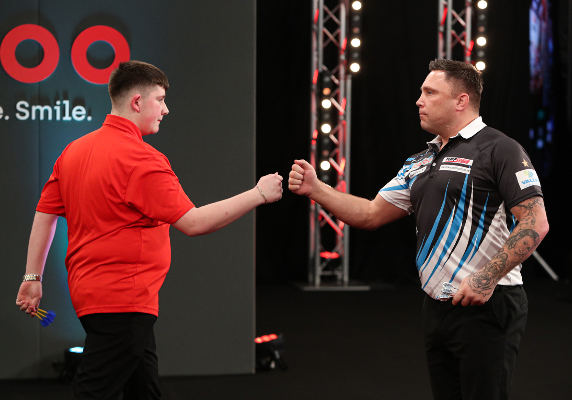 Gerwyn Price & Thomas Banks (Kieran Cleeves/PDC)