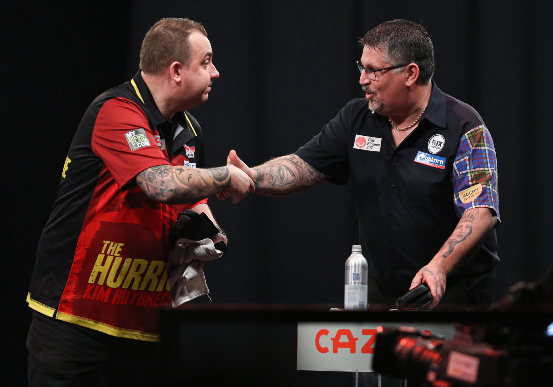 Gary Anderson & Kim Huybrechts (Kieran Cleeves/PDC)