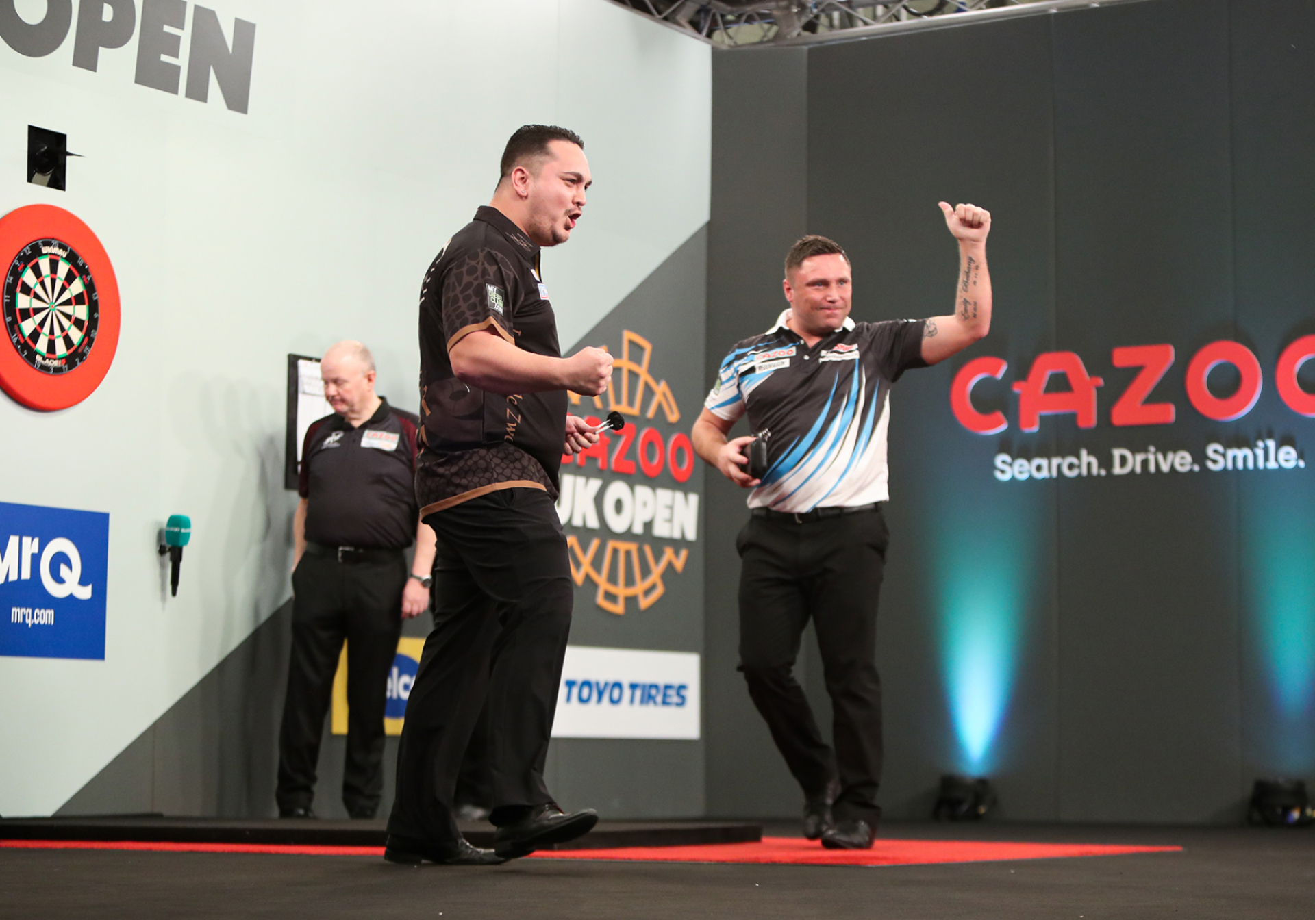 Jeffrey de Zwaan & Gerwyn Price (Kieran Cleeves/PDC)